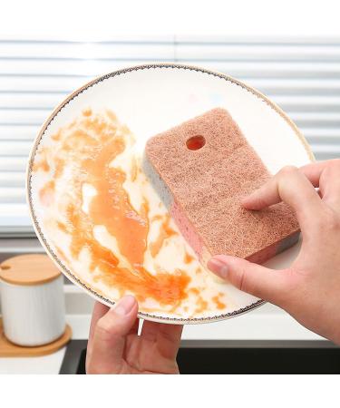 5 Pack Kitchen Sponges Double Sided Scouring Pad Wipe Dishwashing Sponges Cloth for Easy Dishwashing 5pcs - Buy Online on GoSupps.com