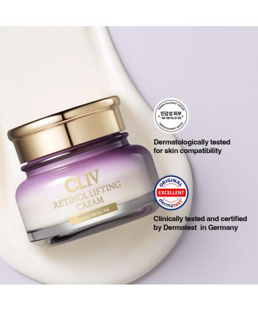 CLIV Retinol Lifting Cream Korean Skincare Firming Moisturizer with 73% Collagen Solution & Retinol Hydrating Face Cream for Skin Texture & Resilience 1.69 fl oz (50ml) - Buy Online on GoSupps.com