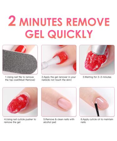 BORNBYME Gel Nail Polish Remover Kit - 3 PCS Quick Sock-off Solution for Gel False & Acrylic Nails - International Shipping Available - Buy Online on GoSupps.com