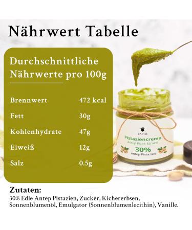 Buy Madame Ch ri Vegan Pistachio Cream - 30% Antep Pistachios | 200g Chickpea Spread | Natural & Additive-Free | Perfect for Bread & Cakes | International Shipping - Buy Online on GoSupps.com