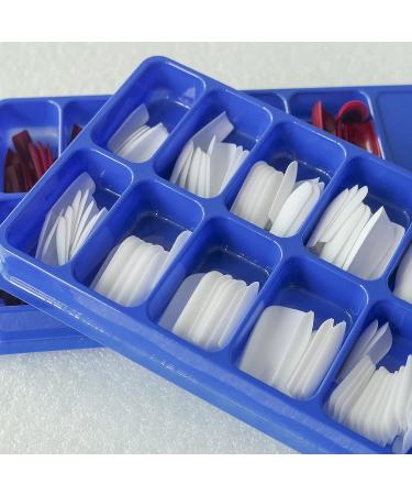 480pc LuckForever Square Press on Medium Fake Nails - Full Cover Colored Artificial Fingernail Tips for Women - Matte Finish, 4 Colors - Buy Online on GoSupps.com