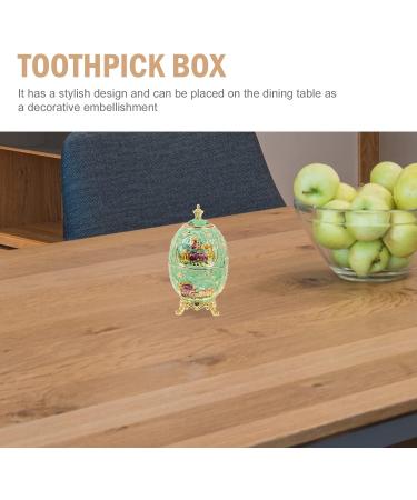 Heallily Automatic Toothpick Holder - Compact Metal Toothpick Case for Easy Access - Durable Toothpick Container for Travel & Home - Buy Online on GoSupps.com