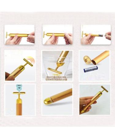 AnHua Beauty 24K Golden Anti-Aging Pulse Facial Roller - Skin Care Massage - Buy Online on GoSupps.com