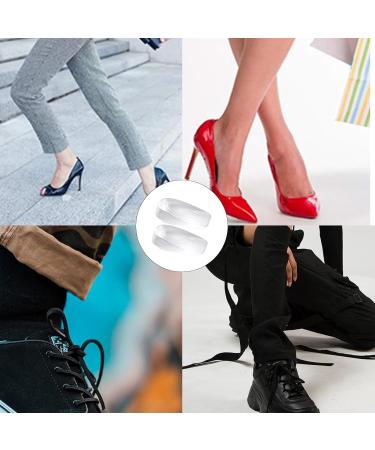 Buy Heel Wedge Insoles for Height Increase - Gel Cushions for Heel Spur & Plantar Fasciitis Relief - Transparent Silicone Pillows - Buy Online on GoSupps.com