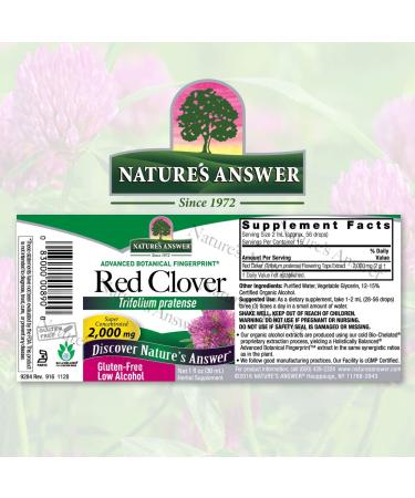 Nature's Answer Red Clover Flowering Tops - 1 oz | Natural Mood Support & Hormone Balance for Women - Buy Online on GoSupps.com