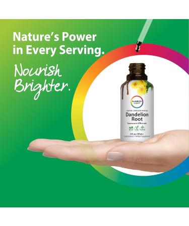 Rainbow Light Dandelion Root Extract Supplement | 2 Fl Oz | Super Concentrated | Alcohol Free | Non-GMO and Gluten Free - Buy Online on GoSupps.com