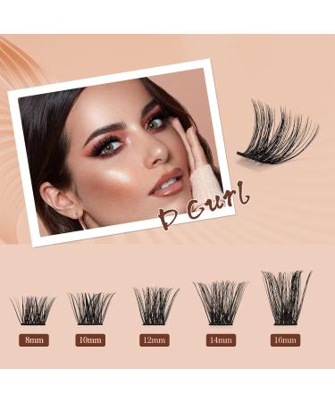 QUEWEL 144 PCS DIY Eyelash Extensions Set - Cluster Applicator Tool & Super Hold Glue - Perfect for at Home Eyelash Extensions - Buy Online on GoSupps.com