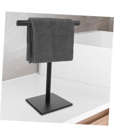 Alipis Towel Bar Towel Standing Bar Bathroom Towel Stand Towel Storage Rack Can Move Towel Rack 32X27.3X14CM Black - Buy Online on GoSupps.com