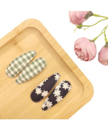 Lyxoto 20-Piece Colorful Hair Clips for Girls & Women | Slipproof Metal Hair Accessories | Embroidered Floral Designs | 5cm Long - Style 2 - Buy Online on GoSupps.com