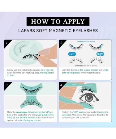 LAfabs Soft Magnetic Eyelashes - Reusable 50+ Times No Glue or Eyeliner 2-in-1 Waterproof Natural Look Lashes Kit - Upgraded Airlashes Natural Series - Buy Online on GoSupps.com