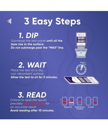 Prime Screen Multi Level Marijuana Urine Test Kit Highly Sensitive THC 5 Level Drug Test Kit Detects at 15 ng mL and 300 ng - pack Of 5 - Buy Online on GoSupps.com