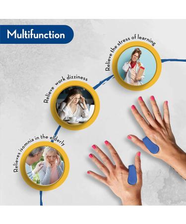 Jasminum 4-Piece Acupressure Clip Set | Portable Finger Massage Tools for Pain Relief & Relaxation - Buy Online on GoSupps.com