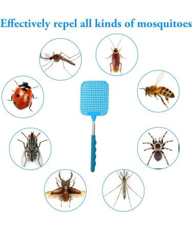 Extendable Telescopic Flying Swatter - Portable Anti-Mosquito Insect Catcher for Garden - Blue (26-72 cm) - Buy Online on GoSupps.com