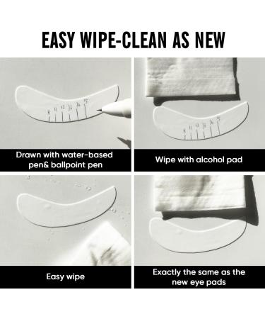 PERMANIA Lash Pads Eyelash Pads for Lash Extensions Eyelash Pads for Lash Lift Reusable Lash Pads Silicone Material for a Skin-Friendly Fit Cruelty-Free (White) - Buy Online on GoSupps.com