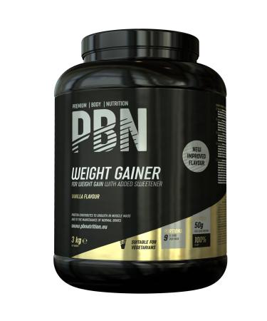 PBN - Premium Body Nutrition Weight Gainer 3kg Vanilla New Improved Flavour