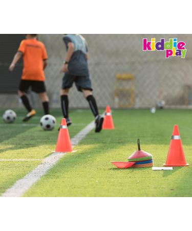 Kiddie Play 7 Traffic Cones (12 Pack) for Sport Training - Soccer Cones in Orange - Buy Online on GoSupps.com