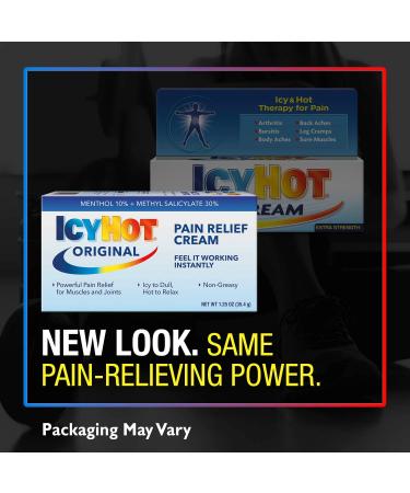 Icy Hot Original Pain Relieving Cream 1.25 oz - Powerful Relief for Muscles & Joints - Buy Online on GoSupps.com