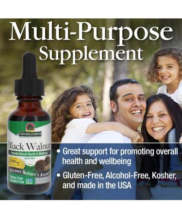 Nature's Answer Black Walnut Extract - Alcohol-Free 2000mg (1 fl oz) | Natural Wellness - Buy Online on GoSupps.com