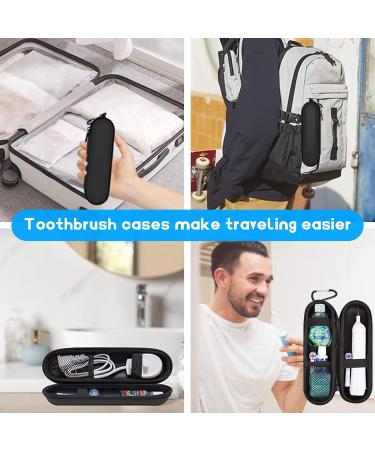 Chenkee Portable Hard Shell Travel Case for Oral-B Toothbrush - 2 Pieces EVA Travel Etui (Black) - Buy Online on GoSupps.com