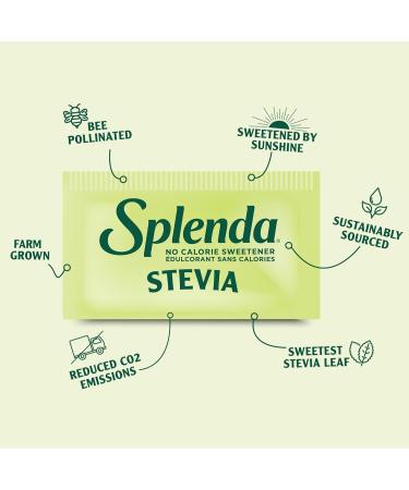 SPLENDA Stevia No Calorie Sweetener Sugar Substitute Packets 200 Count (Pack of 1) - Buy Online on GoSupps.com