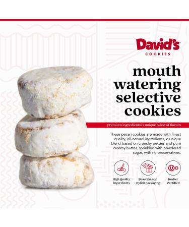 David's Cookies Butter Pecan Meltaway â€“ Gourmet 32oz Cookies with Crunchy Pecans & Powdered Sugar â€“ All-Natural, Kosher Treats for Special Occasions - Buy Online on GoSupps.com