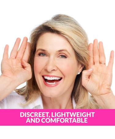 Set of 2 Pink BTE Digital Hearing Amplifiers - Small & Discreet Personal Sound Amplifier Pair for Women - Comfortable Behind The Ear - Best Hearing Amplifiers - Buy Online on GoSupps.com