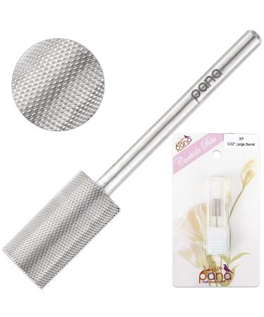 Pana 3/32 Flat Top Nail Carbide Bit - Silver Large Barrel Head (XF Grit) for Electric Dremel Drill - Buy Online on GoSupps.com