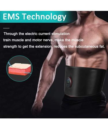 Sielife EMS Muscle Stimulator & ABS Trainer Belt - No Replacement Pads Needed | Best Tummy Toner for Men & Women | Fitness Workout Essential - Buy Online on GoSupps.com