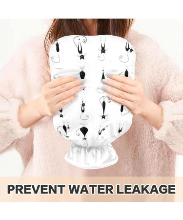 Black Cats Hot Water Bottle with Cover 1L | Pain Relief Bag for Hands & Feet | BAP-Free International Shipping - Buy Online on GoSupps.com