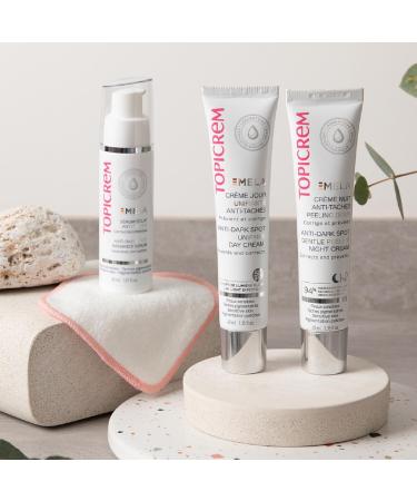 Topicrem - Mela Unifying Anti-Dark Spot Day Cream - Moisturizes for 24 hours Evens out the complexion Corrects and Prevents the appearance of dark spots - Double UV + Blue Light Protection SPF50+ - Sensitive Skin - 40 ml - Buy Online on GoSupps.com