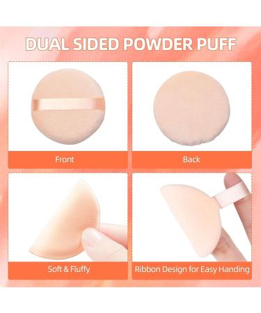 Cube Toy Fidget Toy 6 Pieces Powder Puffs Cotton Makeup Puffs for Loose Powder Mineral Powder Cosmetic Foundation - 2.36 inch/ 6 cm Soft Round Powder Puffs Makeup Face Sponges for Face and Body - Buy Online on GoSupps.com