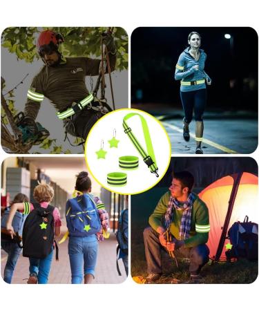 Reflector Clothing Set for Safety: 2 Adjustable Belts 4 Bands & Supporters for Kids Adults & Dogs - Perfect for Hiking & Outdoor Sports - Buy Online on GoSupps.com