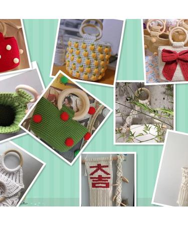 Garosa Wood Teething Rings - Set of 10 | Baby Teether Bracelet DIY Craft | Teething Relief Accessories for Infants | Wooden Pendant Connector - Buy Online on GoSupps.com