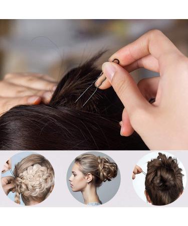 50pcs U-Brown Metal Hairpins & Bobby Pins - Ideal Hair Accessories for All Hair Types - Buy Online on GoSupps.com