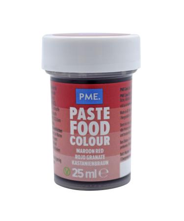 PME Paste Colour Maroon Red 25 g Maroon Red 25 g (Pack of 1)