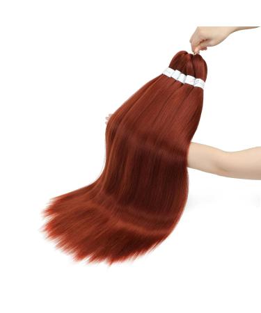 Buy Xusuperb 30 Pre Stretched Braiding Hair - Ginger Color 350# | Soft Yaki Braids Extensions (6 Packs) - International Shipping Available - Buy Online on GoSupps.com