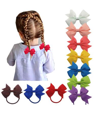 40pcs 2 Inch Baby Girls Hair Loops - Cute Pinwheel Hair Clips & Ponytail Holders for Toddlers | Perfect Hair Ties for Kids - Buy Online on GoSupps.com
