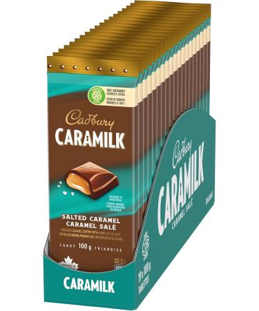 Cadbury Caramilk Salted Caramel Chocolatey Candy Bar 100 g (Pack of 19) - Buy Online on GoSupps.com