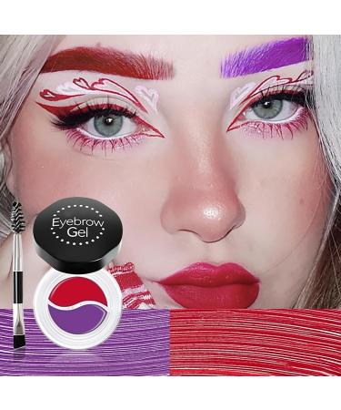 Shop DAGEDA Waterproof Eyebrow Pomade Kit - Long Lasting Gel Eyeliner & High Pigmented Red & Purple Brow Makeup - Buy Online on GoSupps.com