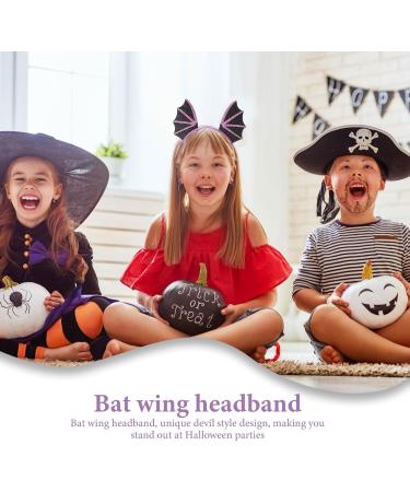 minkissy Bat Headbands Halloween Cosplay Headpieces Bat Wing Hair Hoop Halloween Cosplay Costume for Women Girls Purple - Buy Online on GoSupps.com