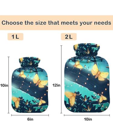 Buy Naanle Bright Night Butterflies Hot Water Bottle 2L - Pain Relief & Therapy with Cover and Handle - International Shipping Available - Buy Online on GoSupps.com