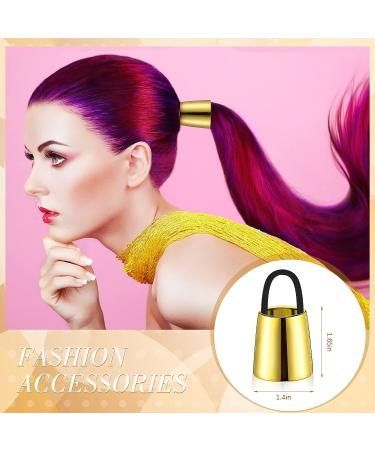 14-Piece Rhinestone Hair Cuff Elastic Scrunchies Set with Hair Clip - Elegant Hair Accessories for Women & Girls - Buy Online on GoSupps.com