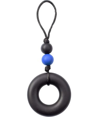 Munchables Sensory Chewable Zipper Pull (Black Donut Zipper Pull) - Buy Online on GoSupps.com