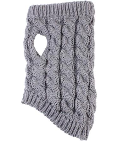 Buy PetyOung XL Gray Dog Sweater Vest | Warm Knit Wool Coat for Small & Medium Dogs - Winter Crochet Clothing - Buy Online on GoSupps.com