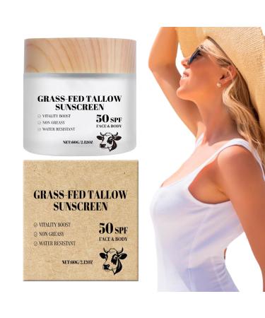 Healthy Sunscreen 60 g UVA UVB Protection Natural Sunscreen Face Care with Natural Ingredients for Daily Summer and Outdoor Use