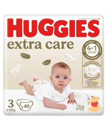 Huggies Extra Care Diapers Size 3 (4-9 kg) 40 Count Size 3 (40 Count) Size 3 (4-9 kg) - Buy Online on GoSupps.com
