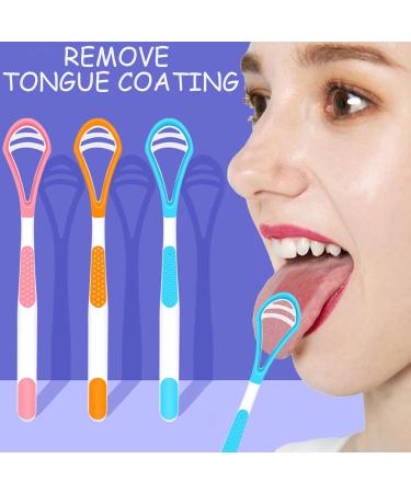 Kasesss 5-Piece Tongue Cleaner Set Plastic Tongue Scrapers in 5 Colors for Adults & Children | Fresh Breath & Bad Breath Fighter - Buy Online on GoSupps.com