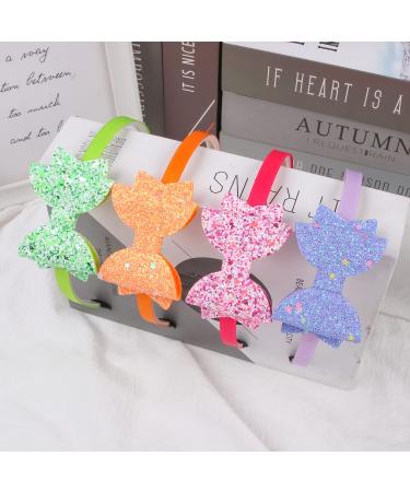 XIMA Girls Sparkle Headbands - Pack of 10 Toddler Hair Bows in New Spring Colors - Buy Online on GoSupps.com