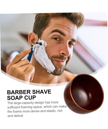 Ipetboom Wooden Shaving Bowl - Premium Razor Cleaning Cup for Men | Shaving Soap & Cream Container - Buy Online on GoSupps.com