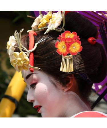Beaupretty Kimono Headgear Accesorios Para Mujer Japanese Kimono Hair Claw Clips for Women Floral Headwear Wedding Hair Accessories for Women Retro Dresses Miss Iron Chinese Style Side Clip - Buy Online on GoSupps.com
